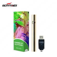 US leading product Ocitytimes cbd oil atomizer 510 thread preheat vape 380mah S18-usb battery